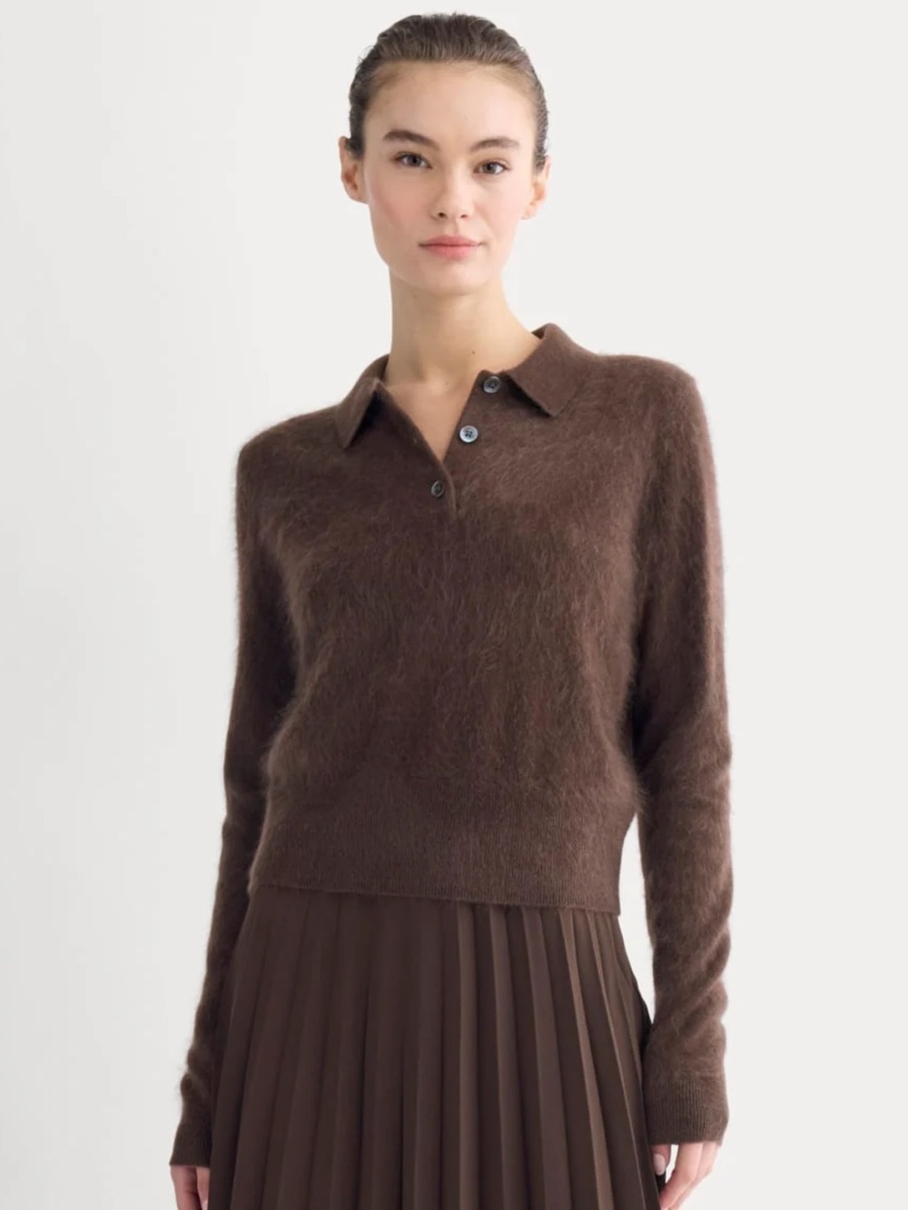 NWOT Everlane Lush Cashmere Polo Sweater
